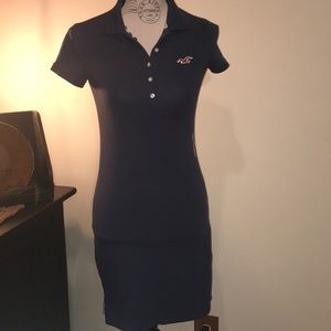 NWT Hollister Navy Polo Dress